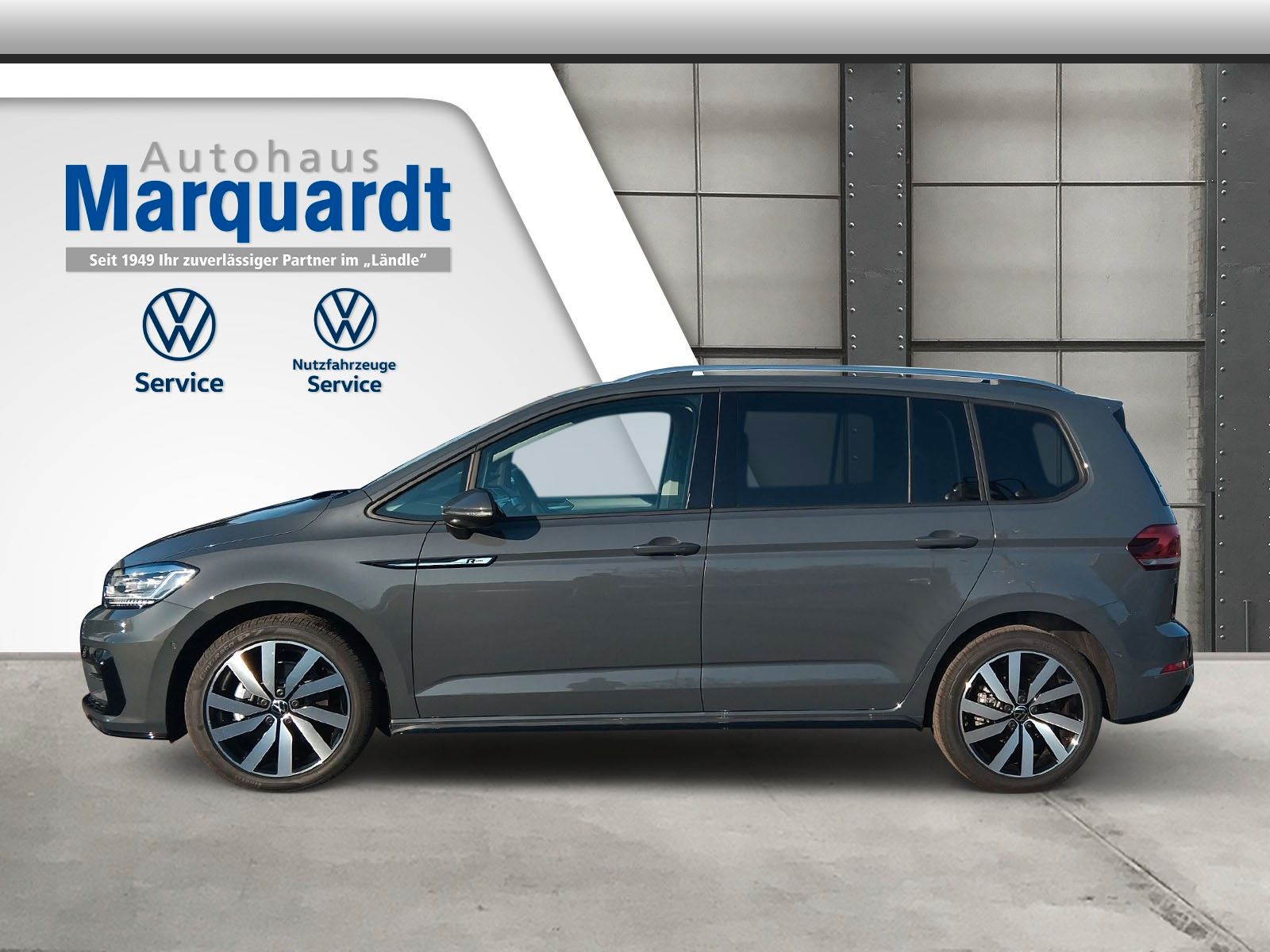 Fahrzeugabbildung Volkswagen Touran 1.5TSI R-Line 7Sitz AHK IQ Navi Side 18"