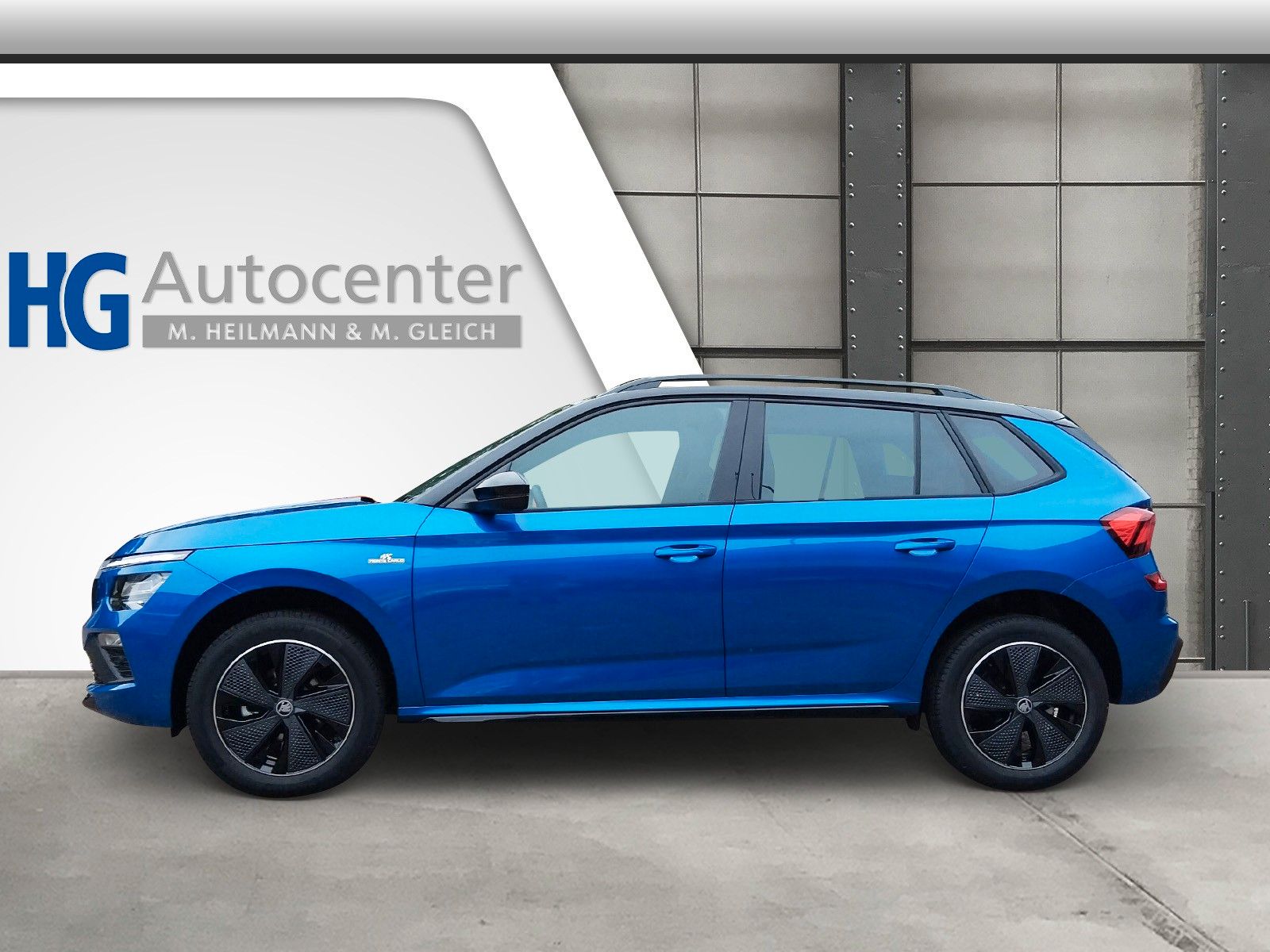 Fahrzeugabbildung SKODA Kamiq 1.5TSI Monte Carlo Pano Matrix ACC SideAHK